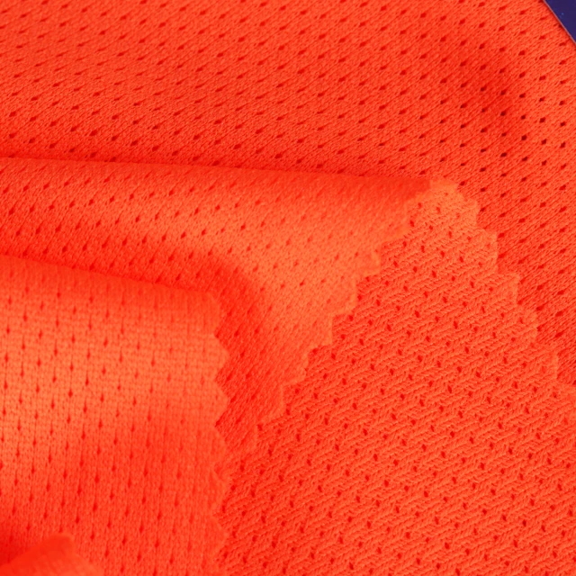 ผ้าตาข่ายรูเล็ก(ส้มสะท้อน)