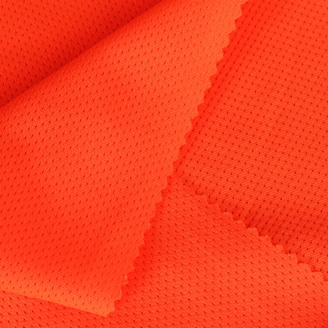 ผ้าตาข่ายรูเล็ก(ส้มสะท้อน)