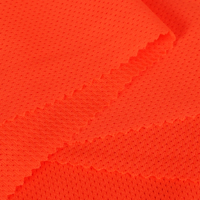 ผ้าตาข่ายรูเล็ก(ส้มสะท้อน)