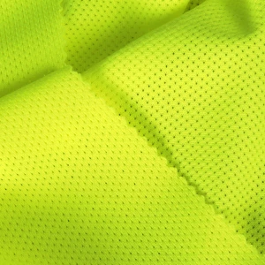 ผ้าตาข่ายรูเล็ก(เหลืองสะท้อน)