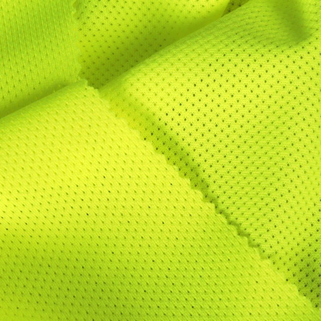 ผ้าตาข่ายรูเล็ก(เหลืองสะท้อน)