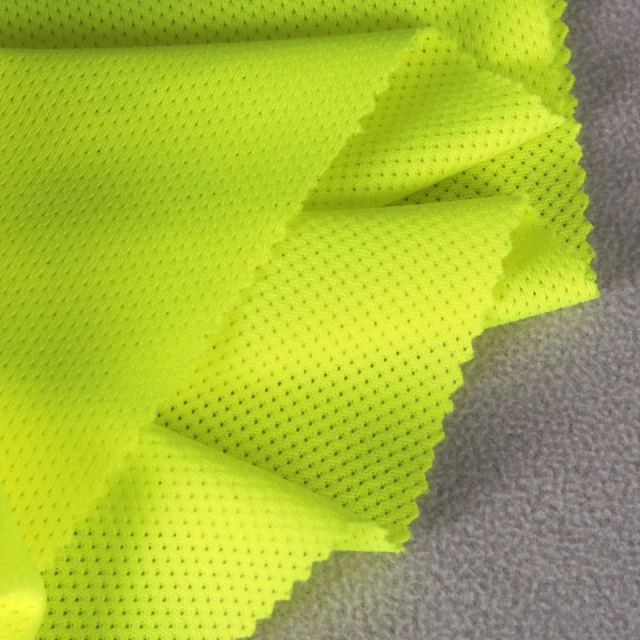 ผ้าตาข่ายรูเล็ก(เหลืองสะท้อน)