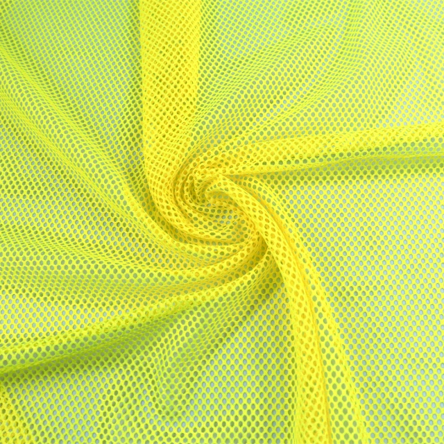 ผ้าตาข่ายสะท้อนแสง (เหลืองนีออน)