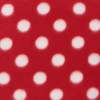 ผ้าทอยฟลีซ (ลายจุดขาว-แดง) (TM1 - แดง)