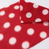 ผ้าทอยฟลีซ (ลายจุดขาว-แดง) รูปที่ 1