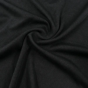 ผ้าทีเค30อินเตอร์ล็อก (ดำ)