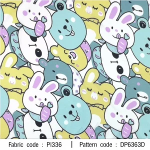 ผ้าพิมพ์ Animal Gang(เขียว) - primary