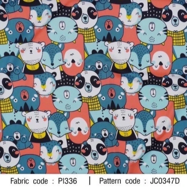 ผ้าพิมพ์ animal อาเลลูยา(เขียว)