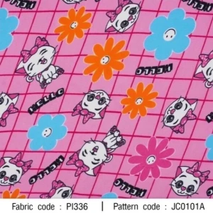 ผ้าพิมพ์ Baby Cat(ชมพู) - primary