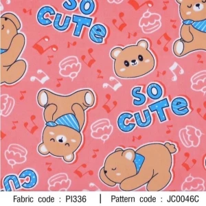 ผ้าพิมพ์ Bear So Cute(โอรส) - primary