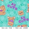 ผ้าพิมพ์ Bear So Cute(เขียว) รูปที่ 0