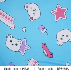 ผ้าพิมพ์ BearBus(ฟ้า) - primary