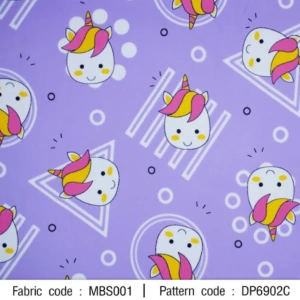 ผ้าพิมพ์ candy cream(ม่วง) - primary