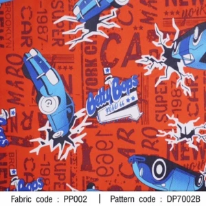 ผ้าพิมพ์ Cat Betty(แดง) - primary