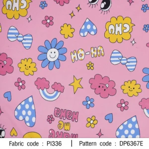 ผ้าพิมพ์ Cheer Up(ชมพู) - primary