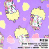 ผ้าพิมพ์ ChuppyUnicorn(ครีมสด) รูปที่ 0