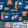 ผ้าพิมพ์ Cup Bear(เขียวหัวเป็ด) รูปที่ 0