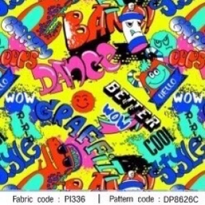 ผ้าพิมพ์ Dino Party(เหลือง) - primary