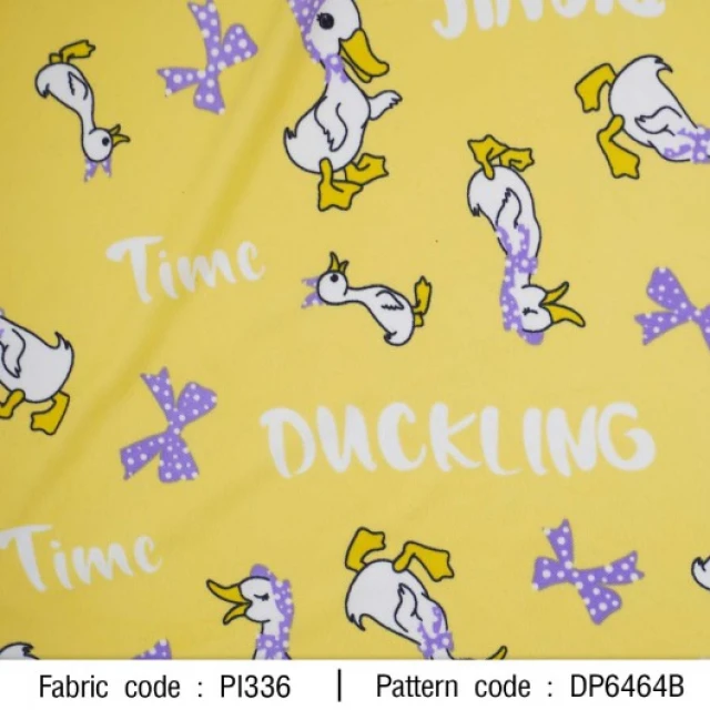 ผ้าพิมพ์ Duckling(เหลือง)