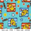 ผ้าพิมพ์ Ducky Star(ฟ้า) รูปที่ 0