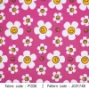 ผ้าพิมพ์ Flower smile(ชมพู) 