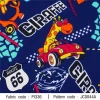 ผ้าพิมพ์ Giraffe Racing(กรม) 