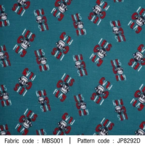 ผ้าพิมพ์ go play(เขียว) - primary