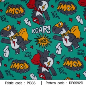 ผ้าพิมพ์ Godzilla Roar(เขียว) - primary