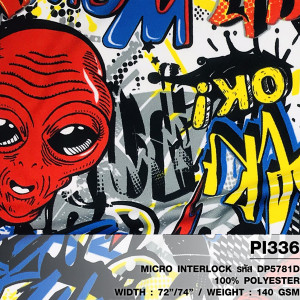 ผ้าพิมพ์ GrungeWow(แดง) - primary