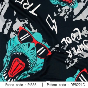 ผ้าพิมพ์ Jurassic(ดำ) - primary