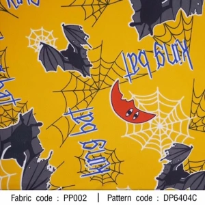 ผ้าพิมพ์ King Bat(เหลือง) - primary