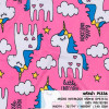 ผ้าพิมพ์ Little Unicorn(ชมพู) รูปที่ 0