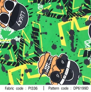 ผ้าพิมพ์ Lucky(เขียว) - primary