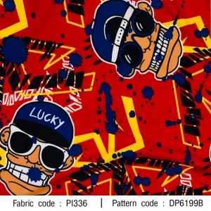 ผ้าพิมพ์ Lucky(แดง) - primary