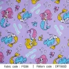 ผ้าพิมพ์ Mermaid Cute(ม่วง) 