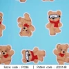 ผ้าพิมพ์ Mix Bear(ฟ้า) รูปที่ 0