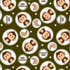 ผ้าพิมพ์ Monkey Baby(เขียวขี้ม้า) 
