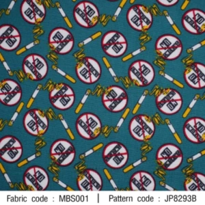 ผ้าพิมพ์ No Smoking(เขียว) - primary