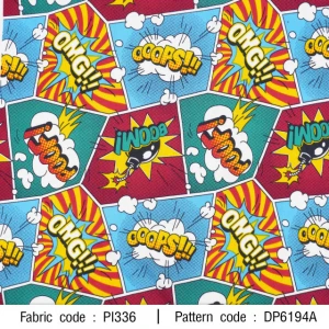 ผ้าพิมพ์ OMG Boom(ฟ้า) - primary