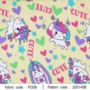 ผ้าพิมพ์ Pancake Party(เหลือง) - primary