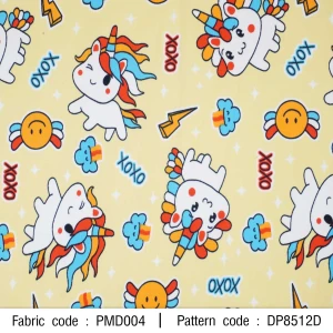 ผ้าพิมพ์ Pancake xoxo(เหลือง) - primary