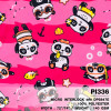 ผ้าพิมพ์ Panda Everyday(ชมพู) รูปที่ 0