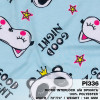ผ้าพิมพ์ Panda goodnight(ฟ้า) รูปที่ 0