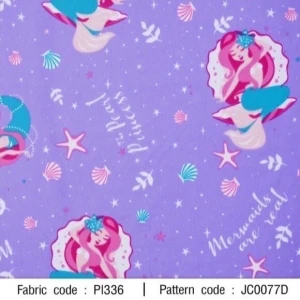 ผ้าพิมพ์ Pearl Princess(ม่วง) - primary