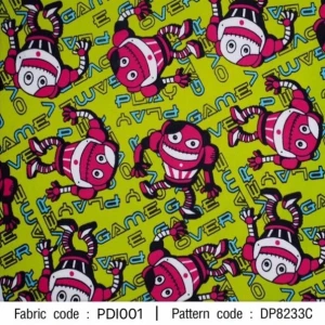 ผ้าพิมพ์ Play Game(เขียว) - primary