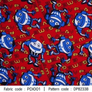 ผ้าพิมพ์ Play Game(แดง) - primary