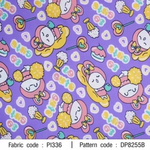 ผ้าพิมพ์ Rabbit So Cute(ม่วง) - primary