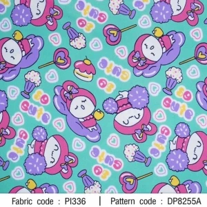 ผ้าพิมพ์ Rabbit So Cute(เขียว) - primary