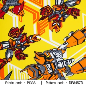 ผ้าพิมพ์ ROBOT(เหลือง) - primary