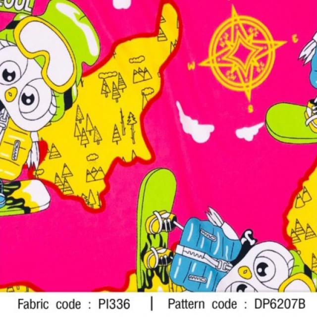 ผ้าพิมพ์ SEOUL(ชมพู)